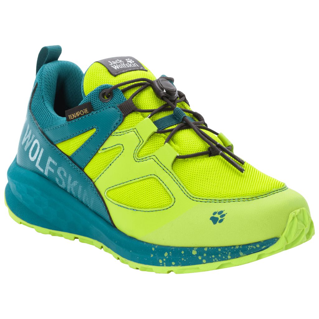 Jack Wolfskin UNLEASH 2 SPEED TEXAPORE LOW Chaussures Enfant Vert Clair/Vert Foncé - IGOYTFN-49